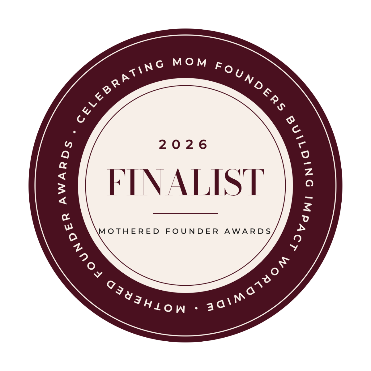 Mothered Founder Awards finalist seal