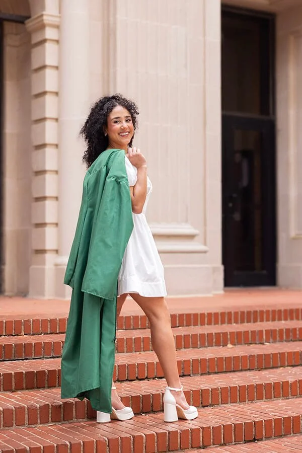BeeCaptured graduation portrait celebrating a milestone in Dallas–Fort Worth