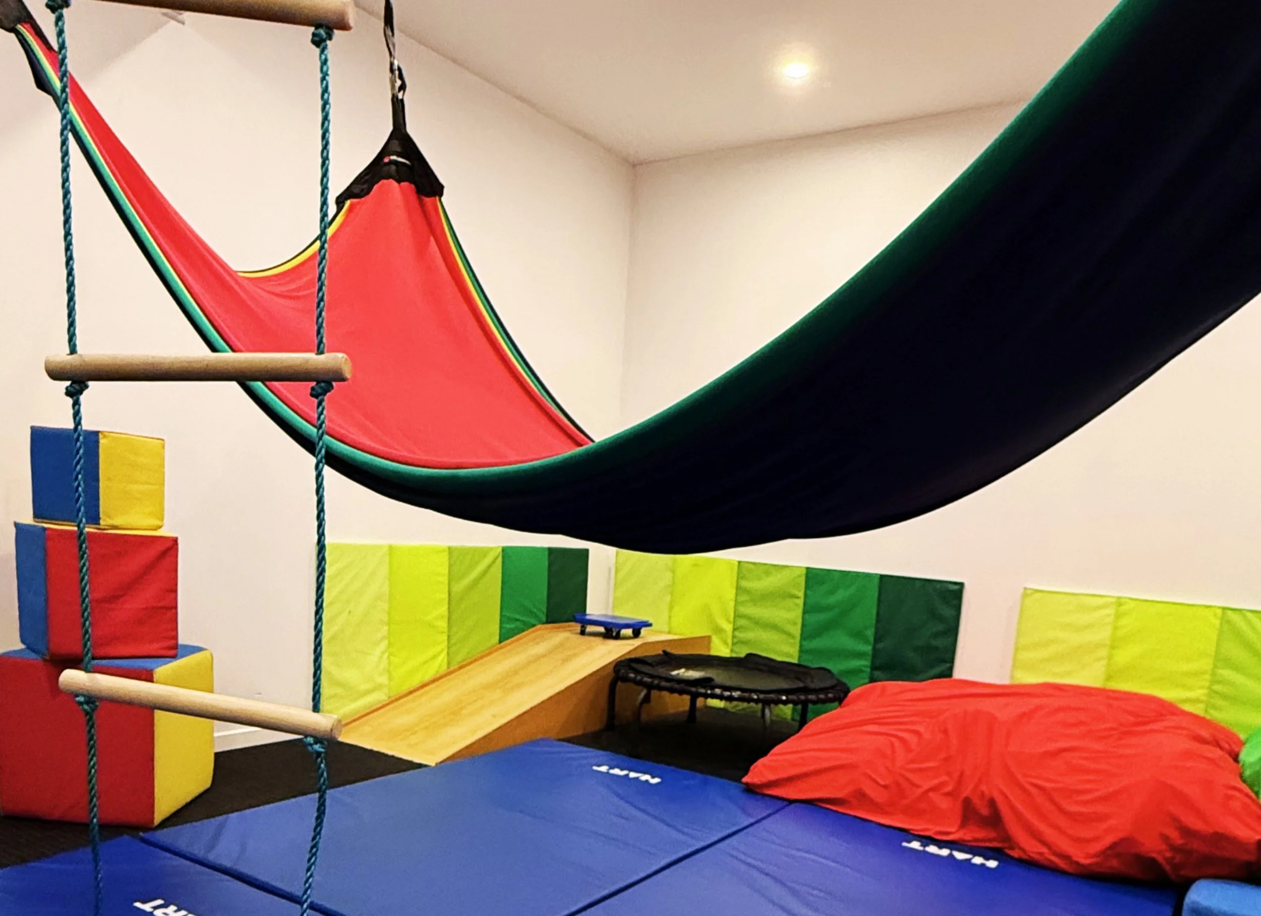 A therapy room at Amazing Kids OT