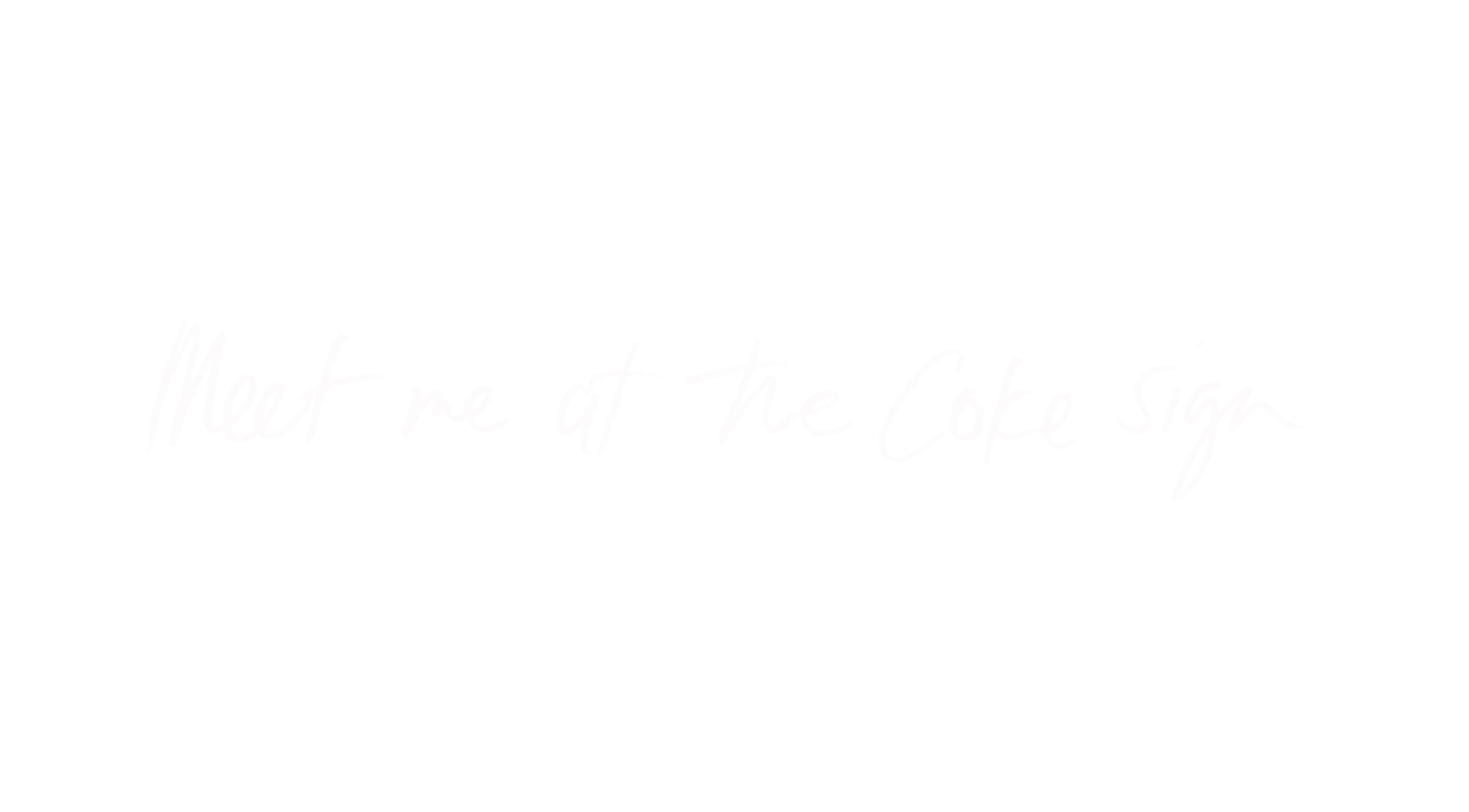 Meet Me At The Coke Sign Logo
