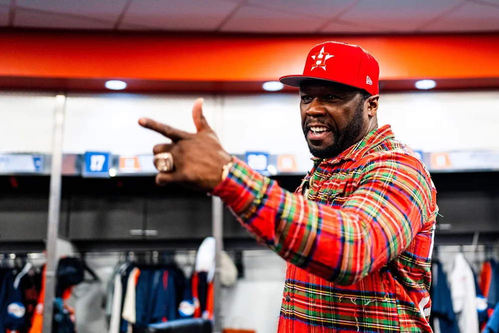 Guest in the Astros clubhouse
