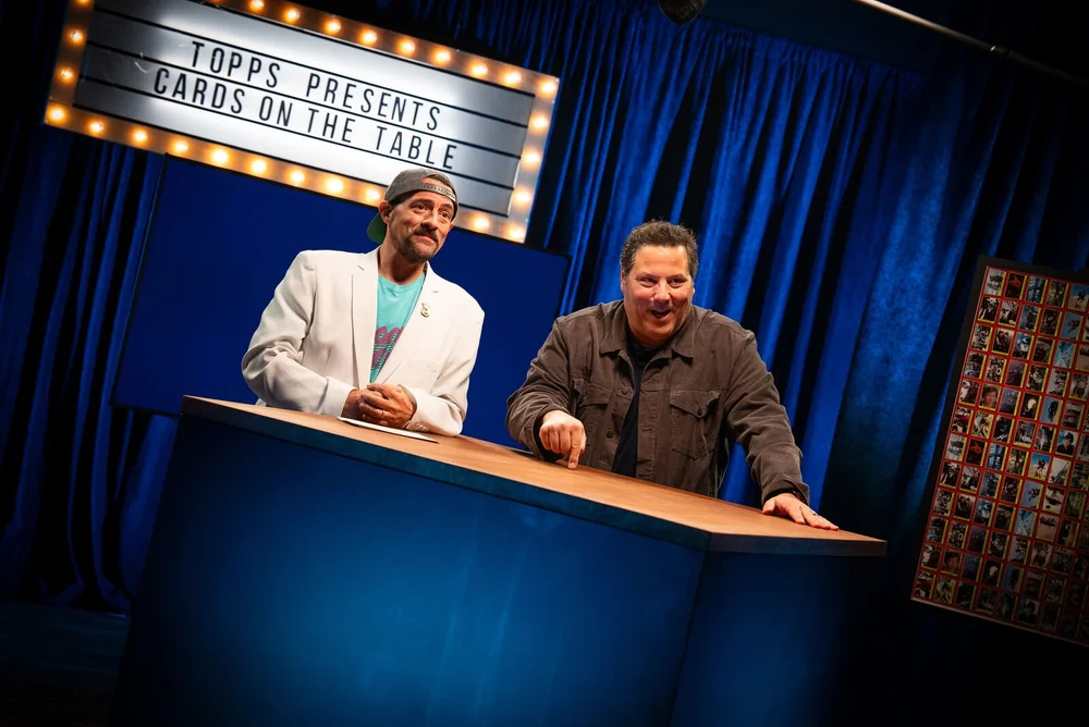 Topps studio set with hosts