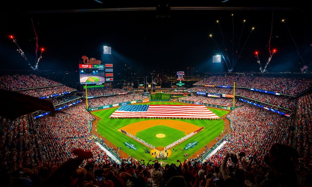 Flag ceremony seen from the upper deck
