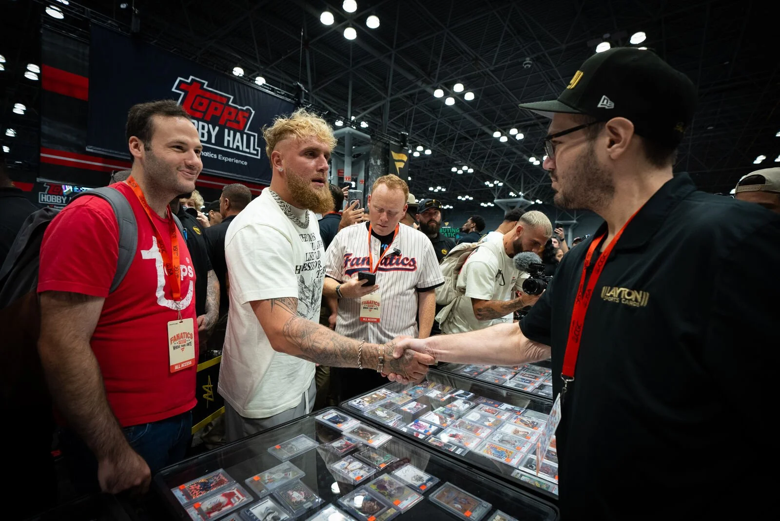 Deal made at a card show table