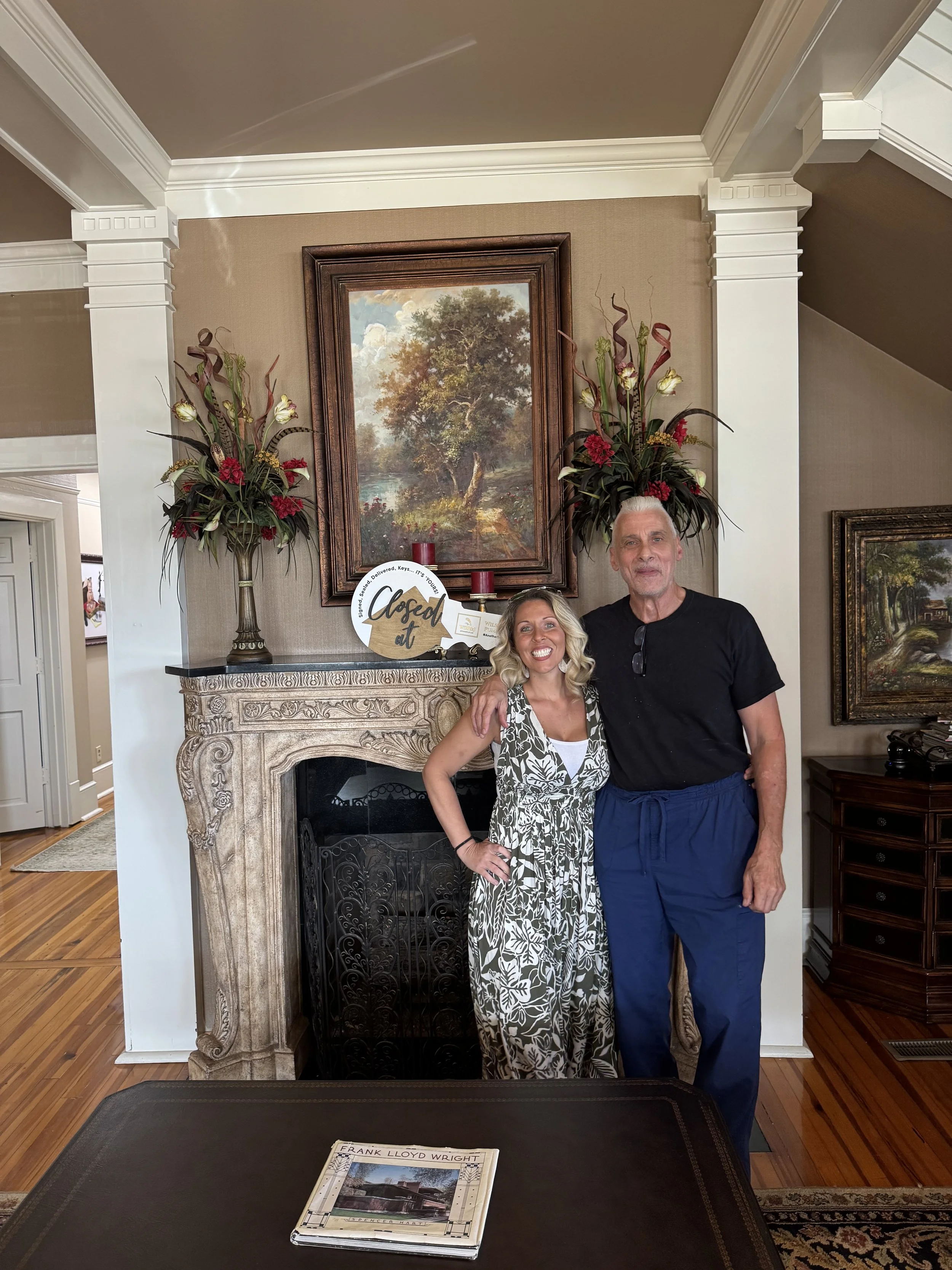 Nicole Kelley Real Estate – White Plains, AL – Closing day with seller client celebrating a successful home sale.