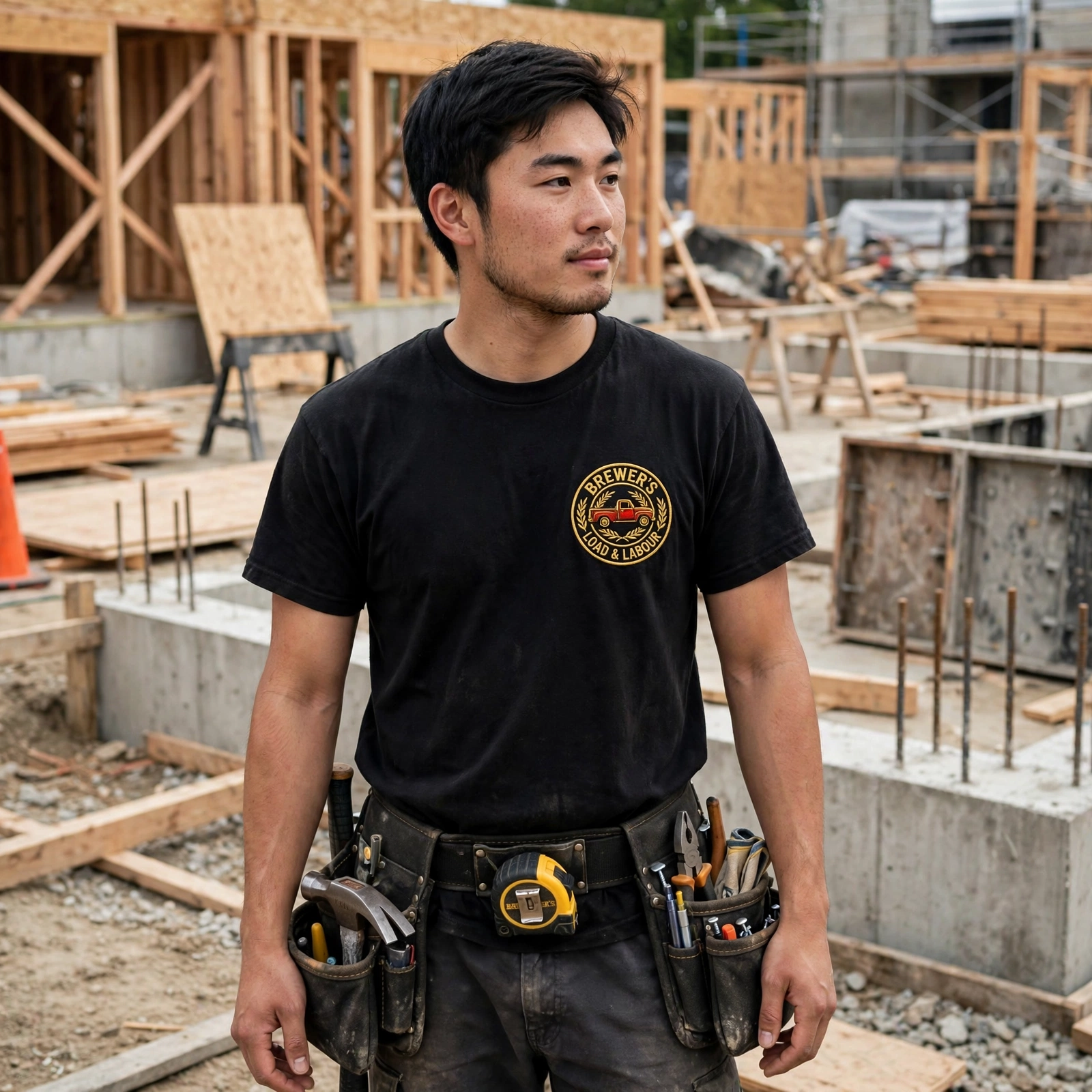 Blackout Work Tee — on crew