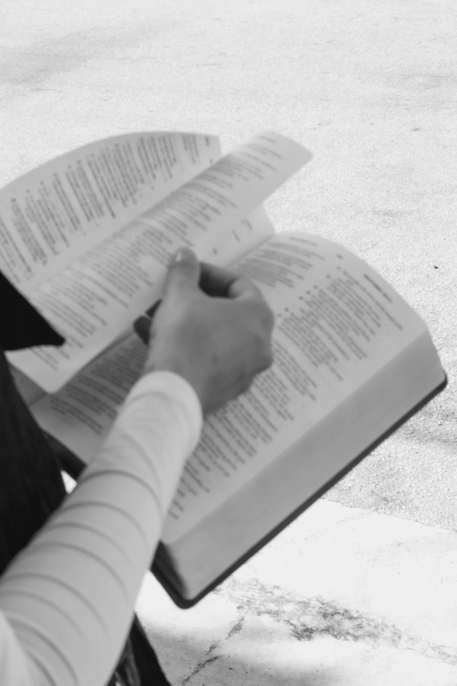 An open Bible