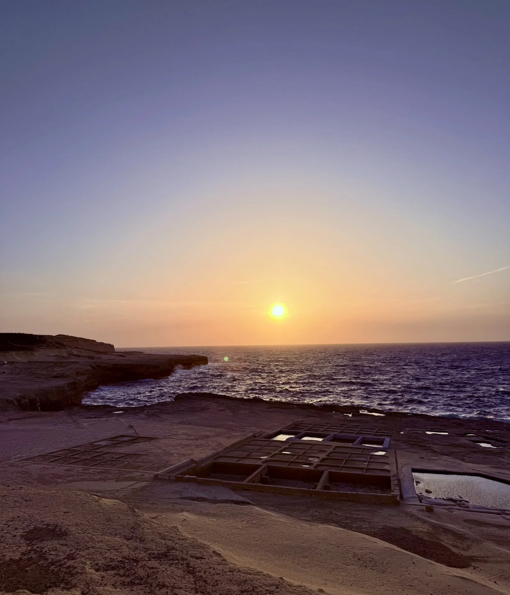 Gozo sunset and coastline