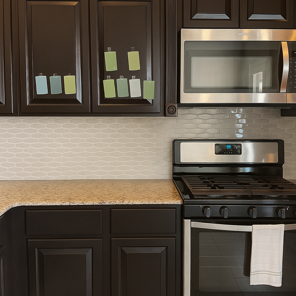 Clean modern kitchen in new home