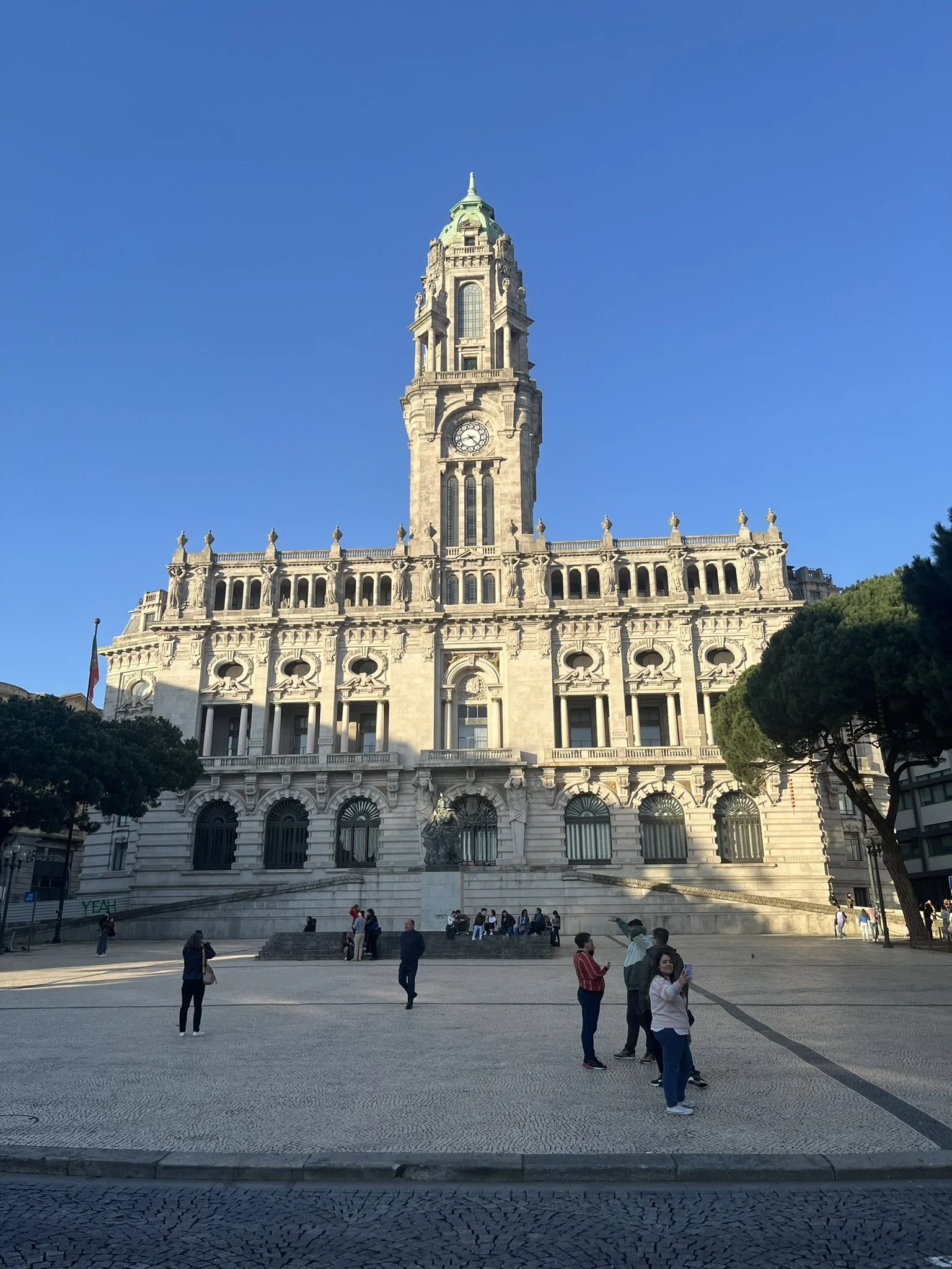 Passing Porto City Hall during our wander through Porto.