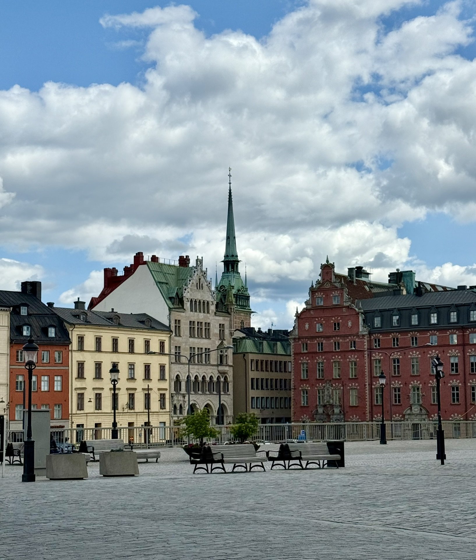 Stockholm waterfront city view