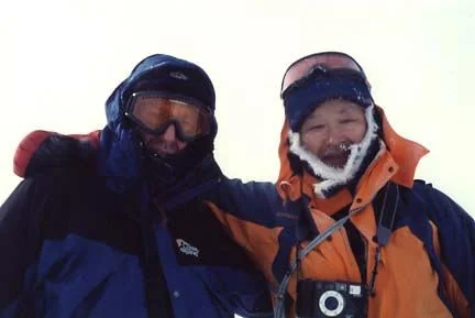 Arnold and Takao on Vinson summit
