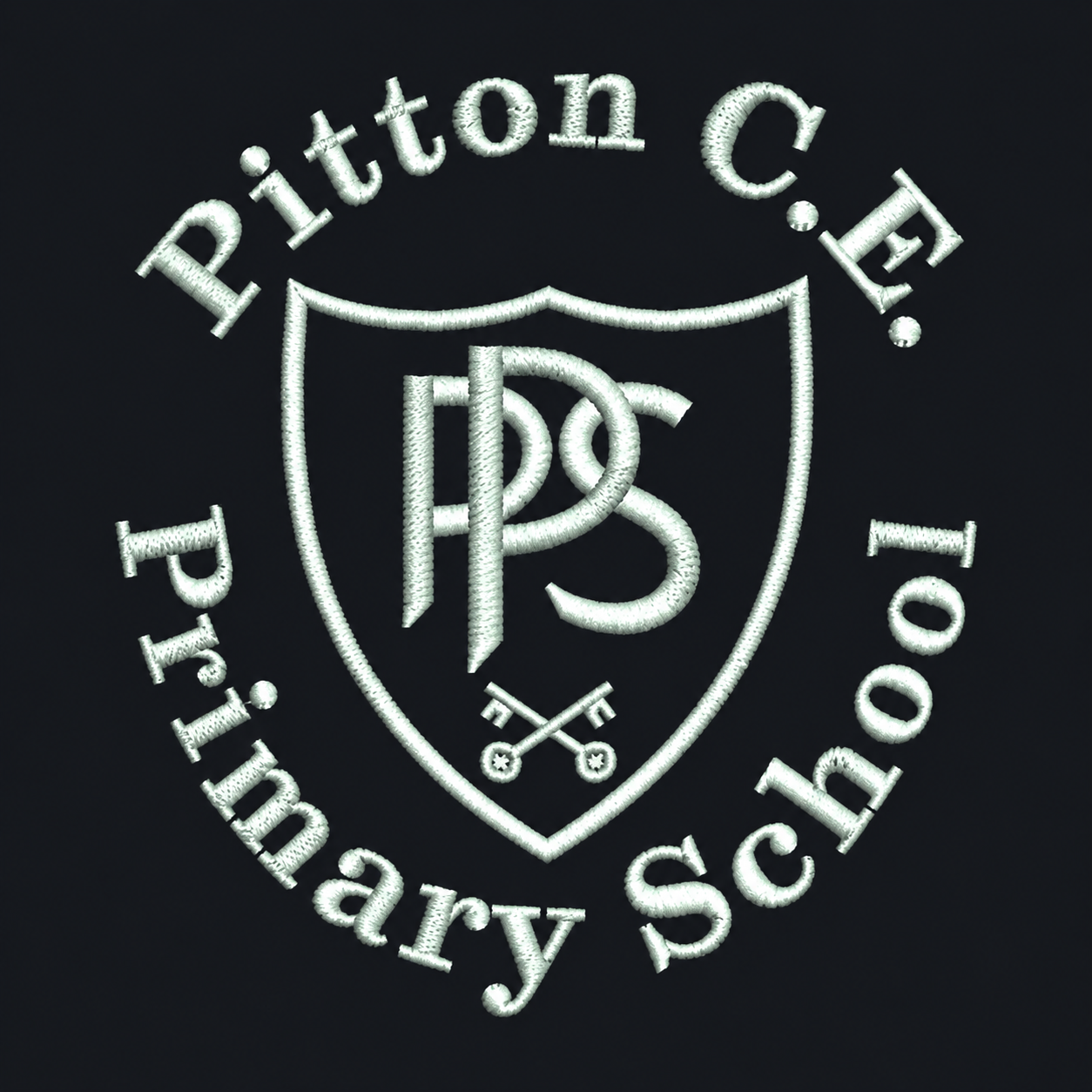 Pitton C.E. Primary School embroidered logo