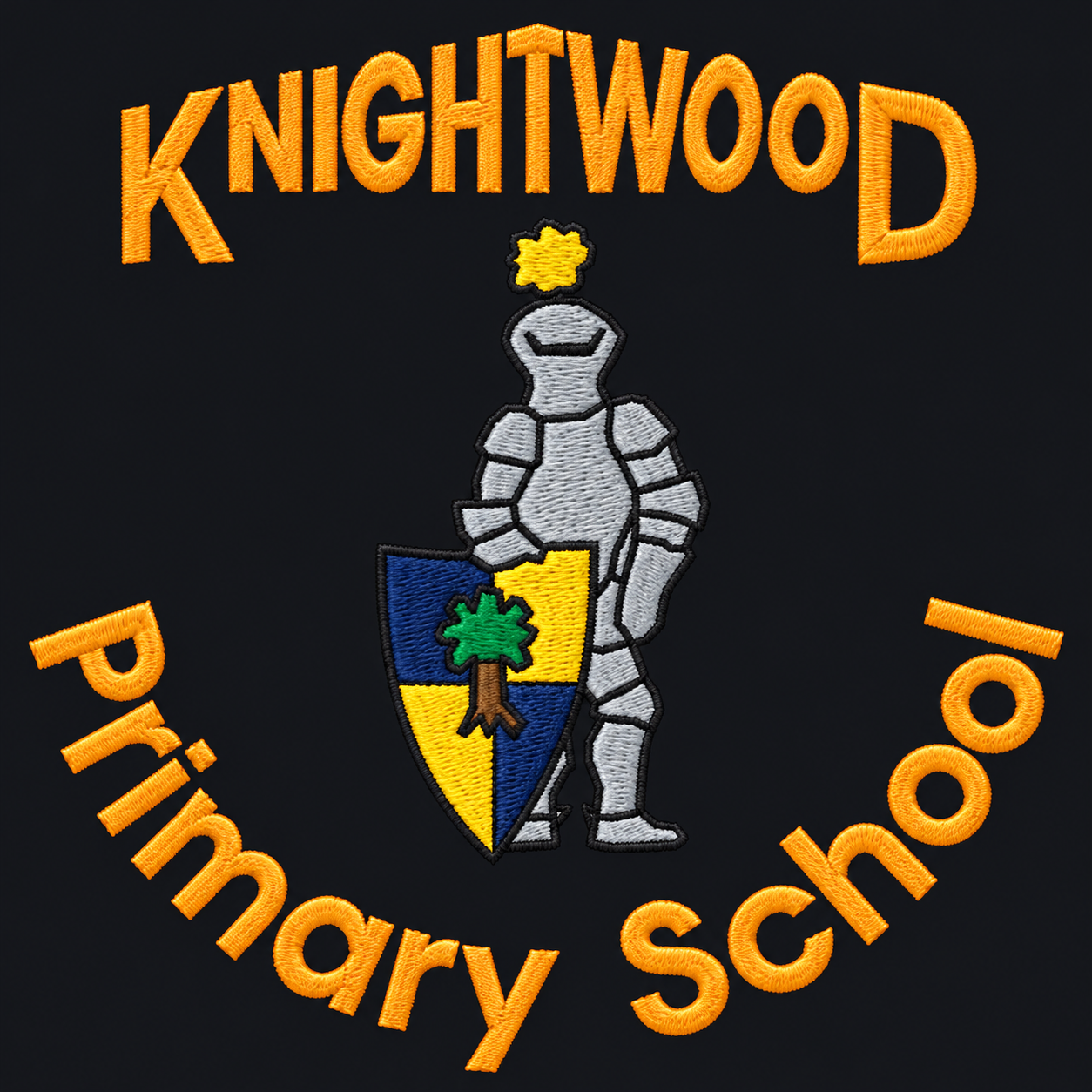 Knightwood Primary School embroidered logo