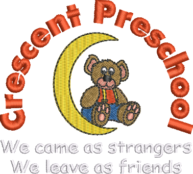 Crescent Preschool embroidered logo