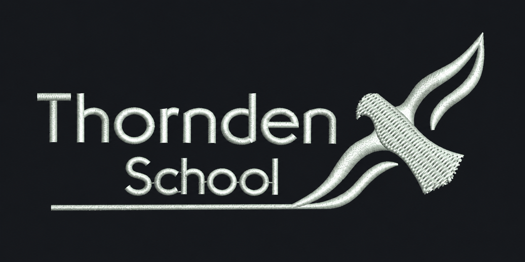 Thornden School embroidered logo