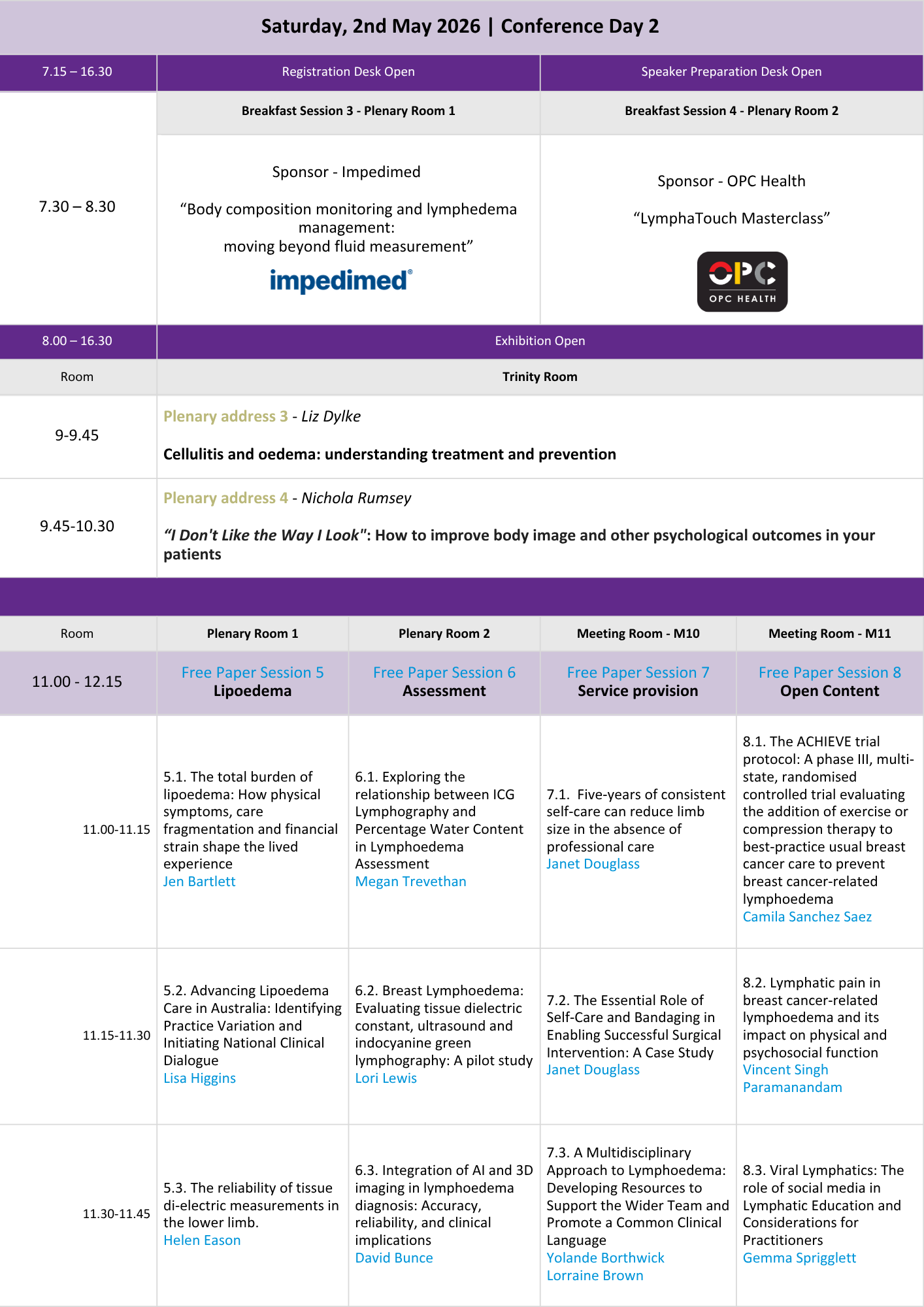 Day 2 Program
