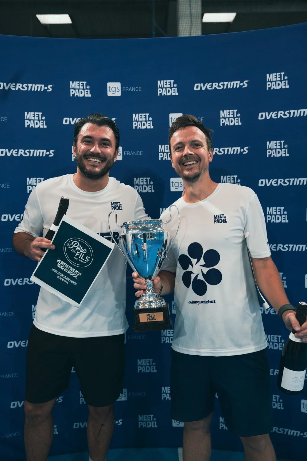 Vainqueurs d'un tournoi Meet Padel