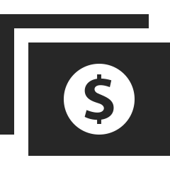 Rectangle with dollar sign