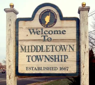 Welcome sign in Middletown, NJ