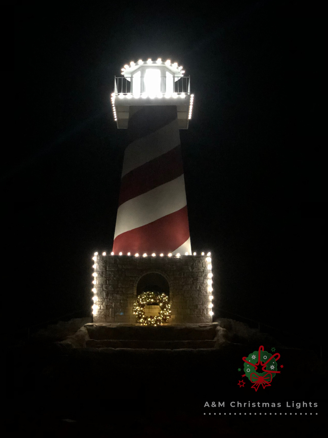 HOA Christmas lighting by A&M Christmas Lights