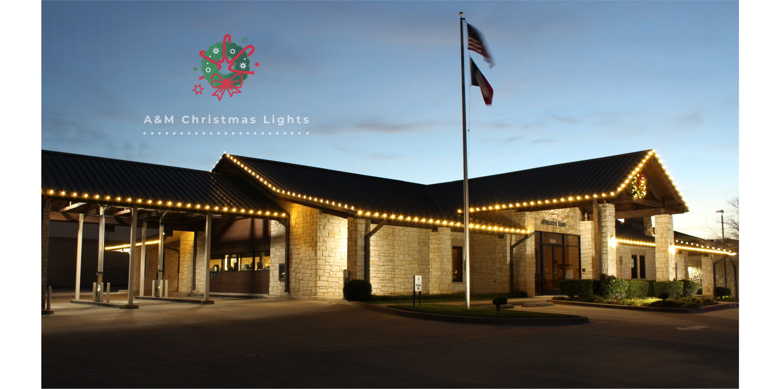 Commercial Christmas lighting by A&M Christmas Lights