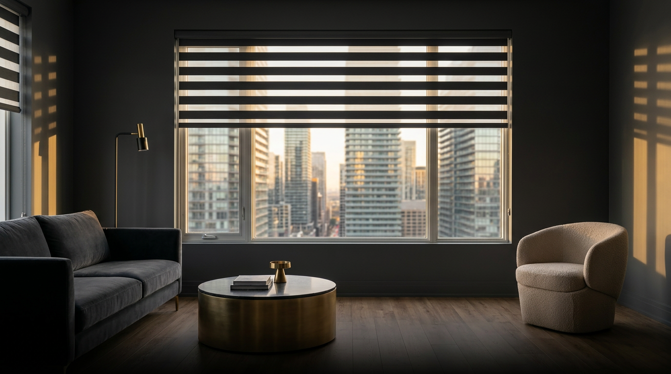 Zebra blinds and dual shades — Luna Window Coverings Ontario