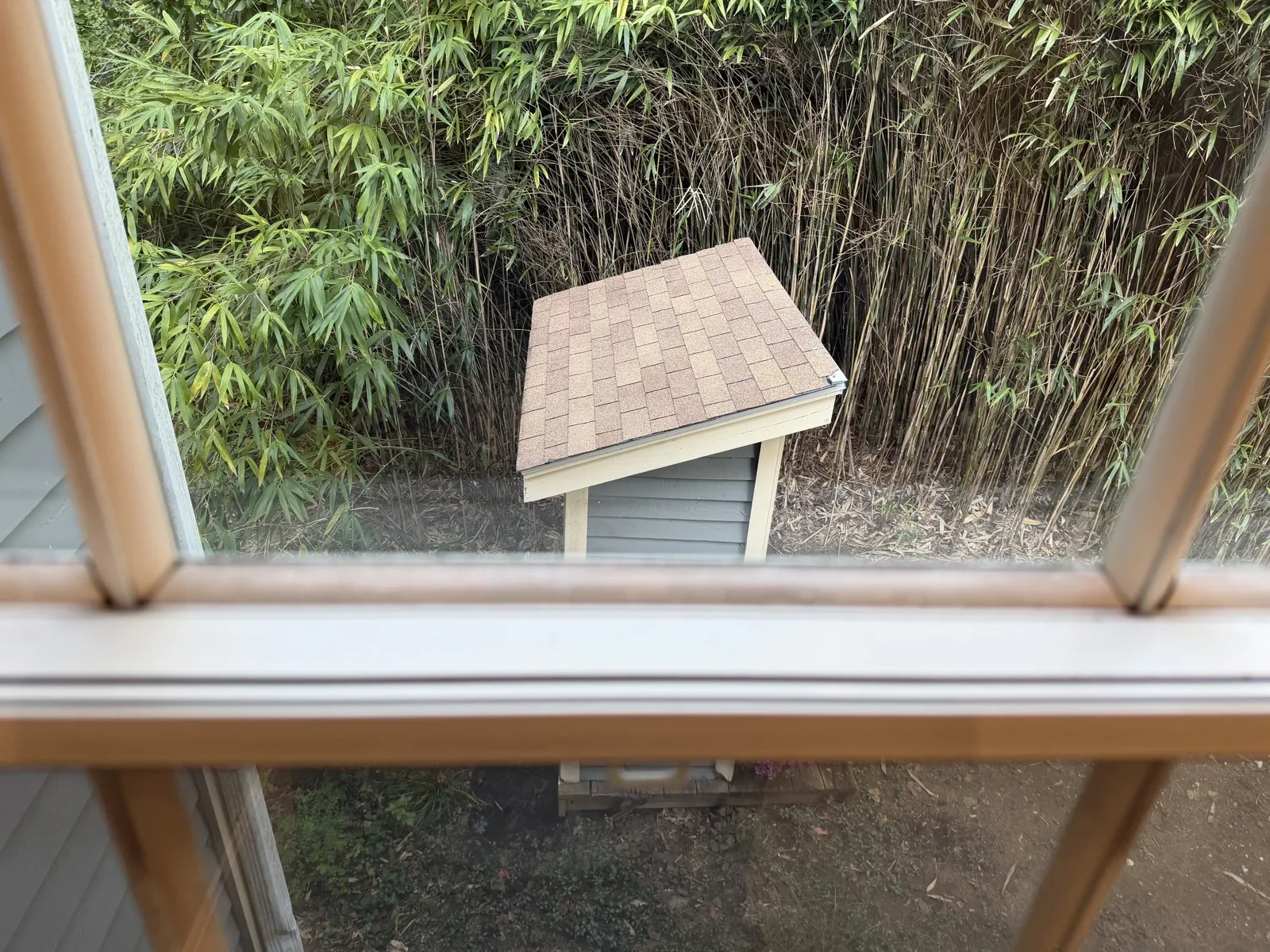 The same window with a visibly cleaner lower sill and frame after detail cleaning
