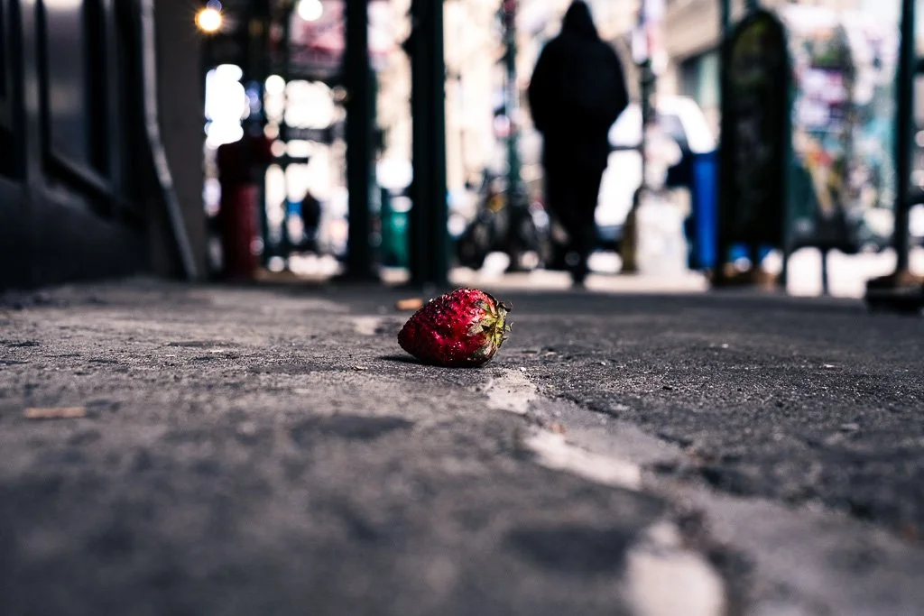 A strawberry on 32nd St. New York print