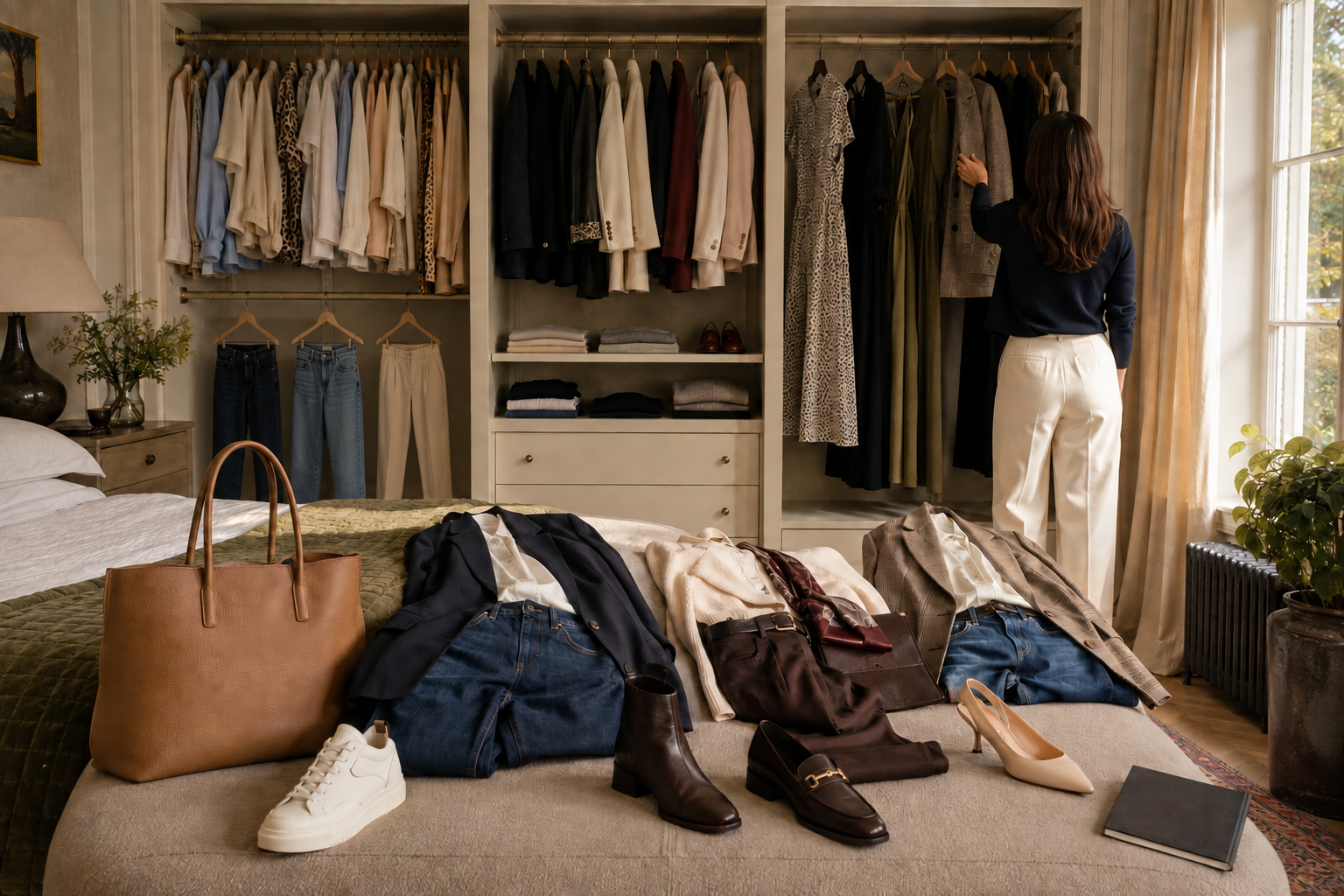 A thoughtfully edited complete women's wardrobe