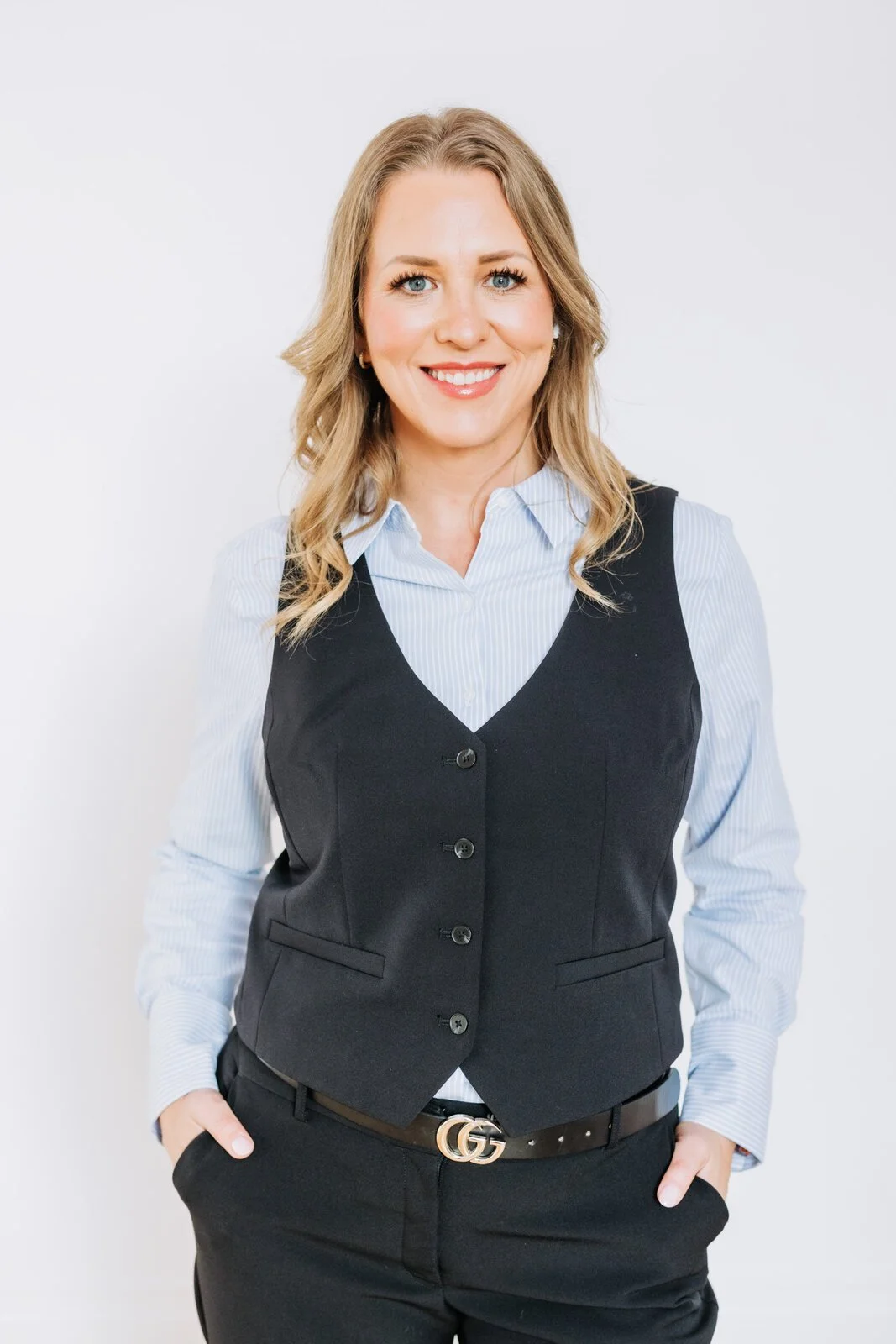 Trademark attorney Amanda J. Bynum smiling and facing the camera
