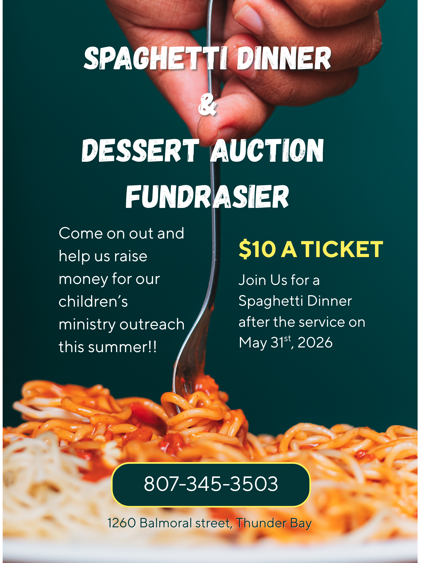 Spaghetti Dinner Fundraiser