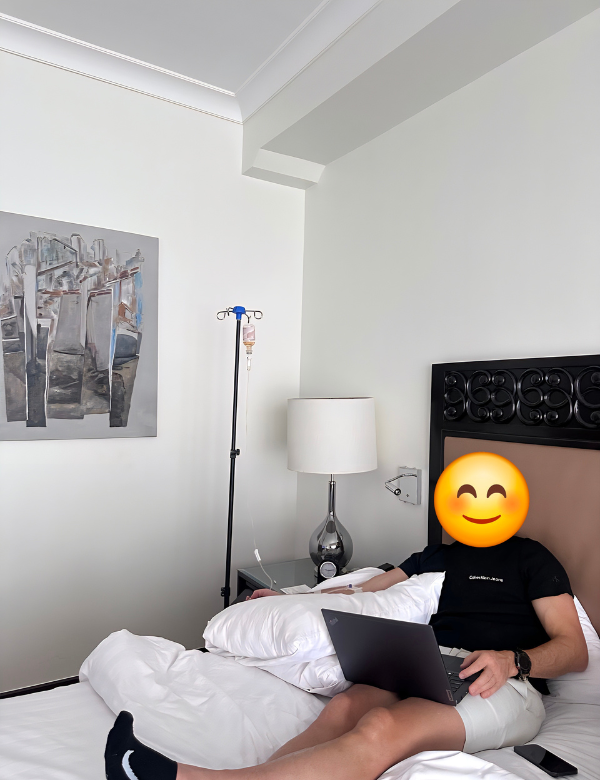 BloomMD nurse preparing IV drip