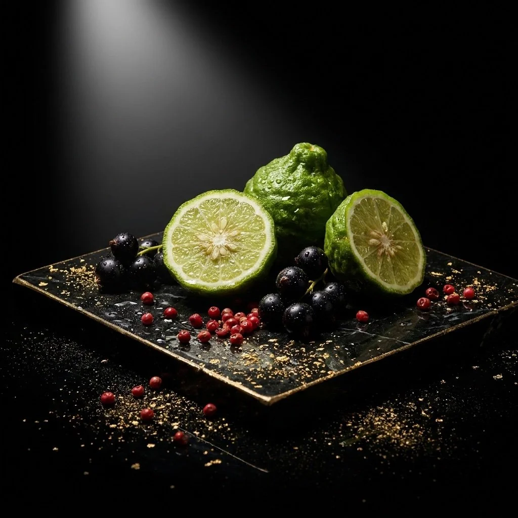 Bergamot, blackcurrant and pink pepper