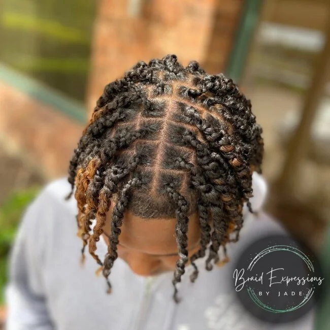 Box Braids Half Head