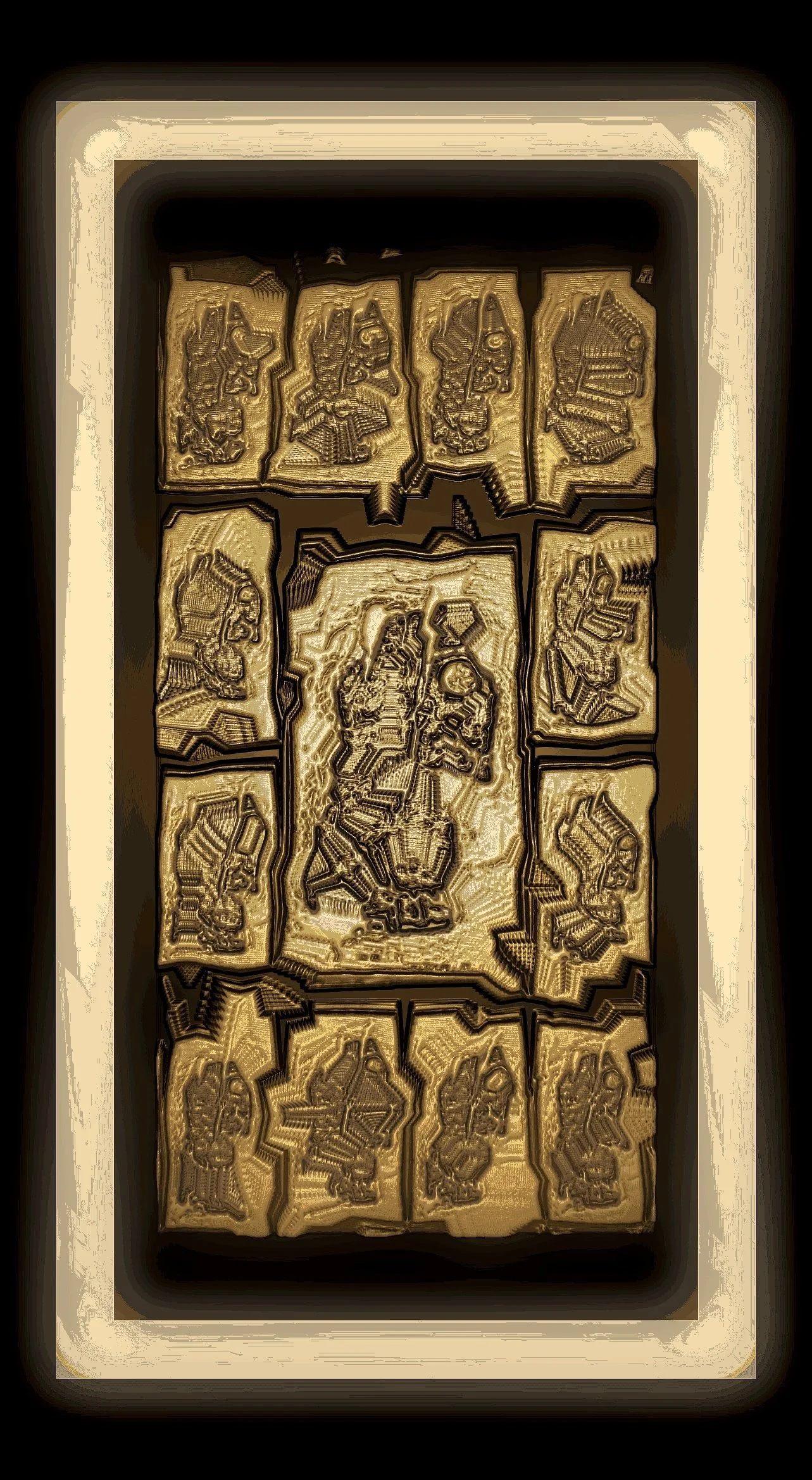 Signed fine art print by Ivo Vuković titled Gold Bars, printed on archival paper