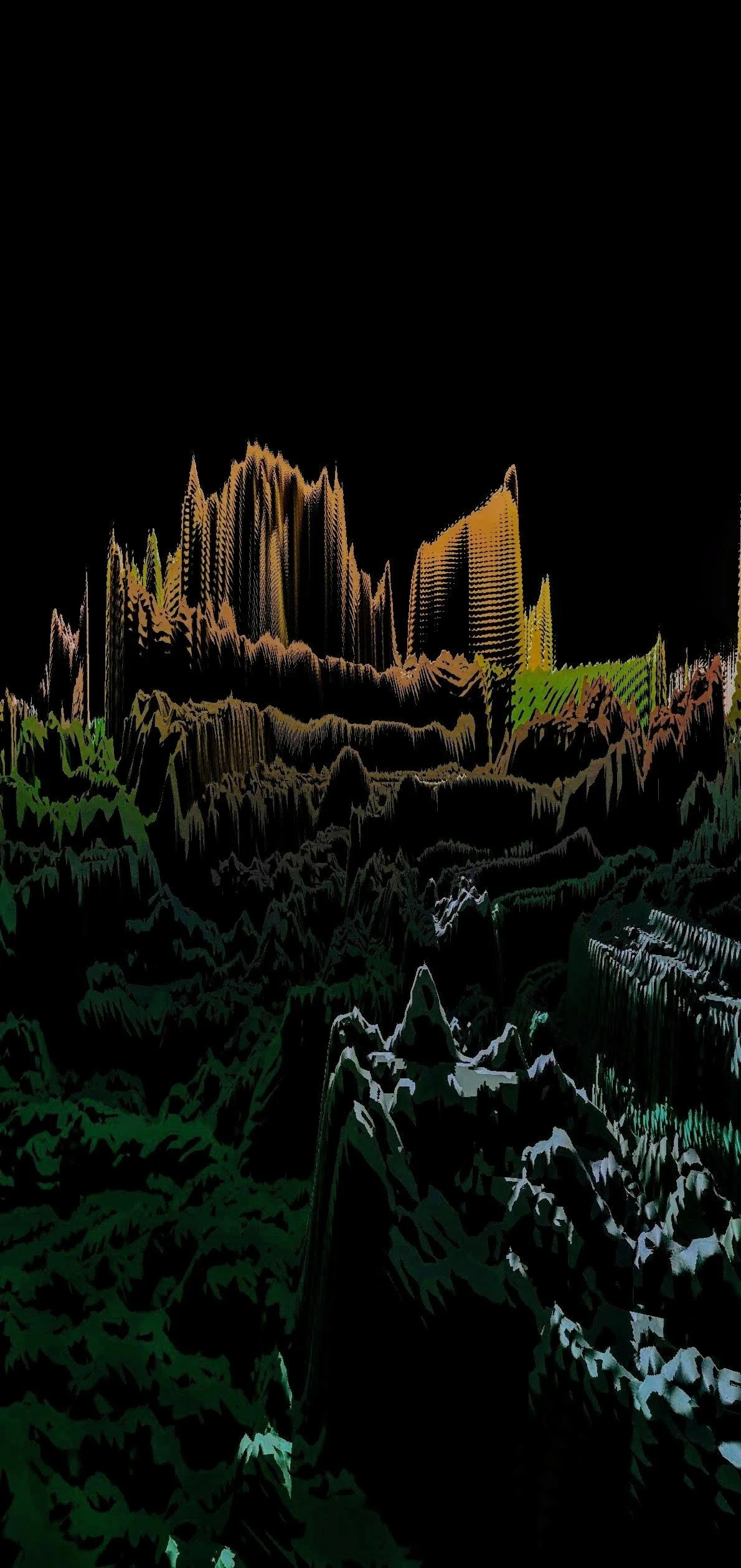 Signed fine art print by Ivo Vuković titled Golden Skyscrapers, printed on archival paper