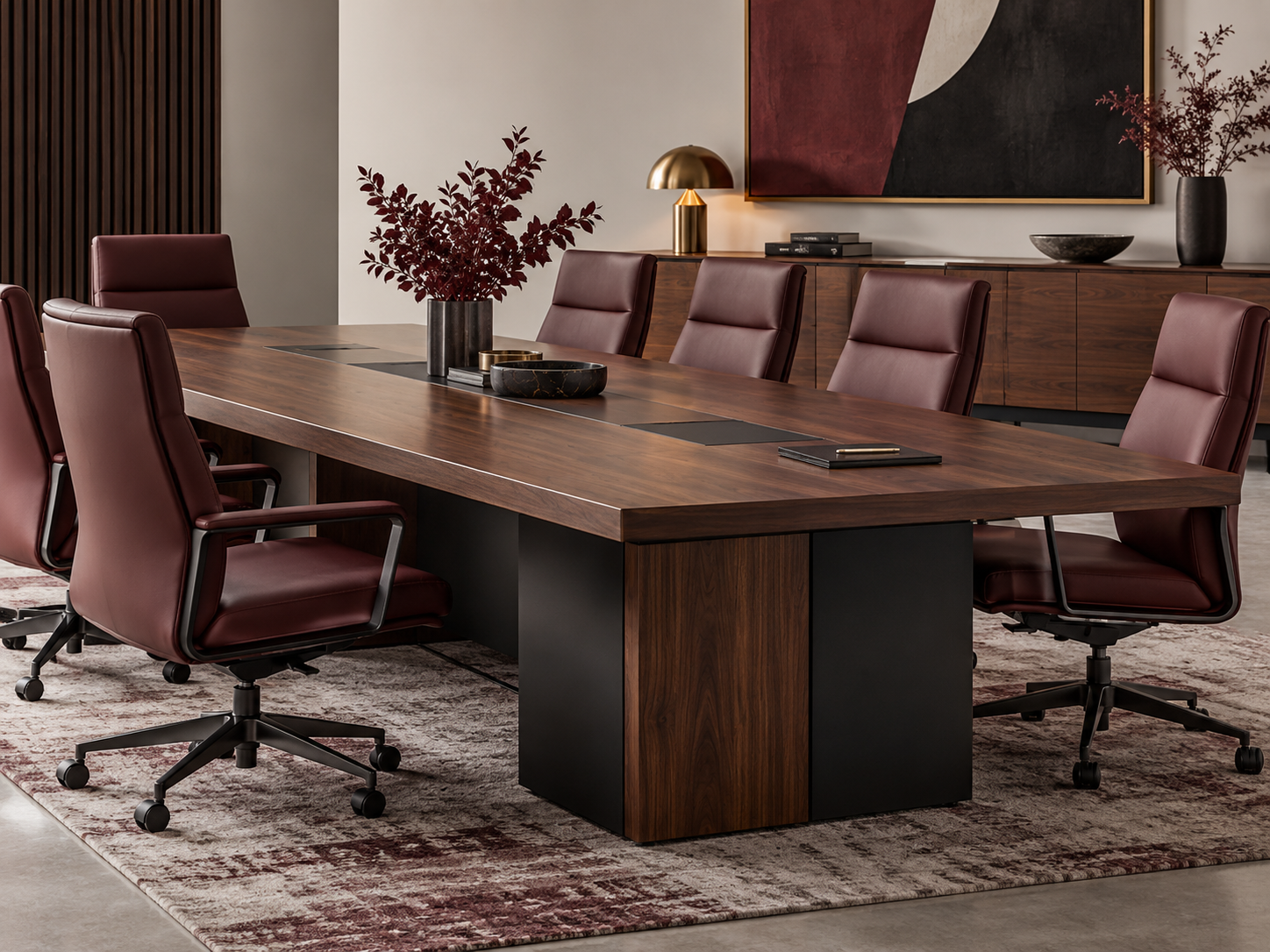 Conference room furniture and boardroom table
