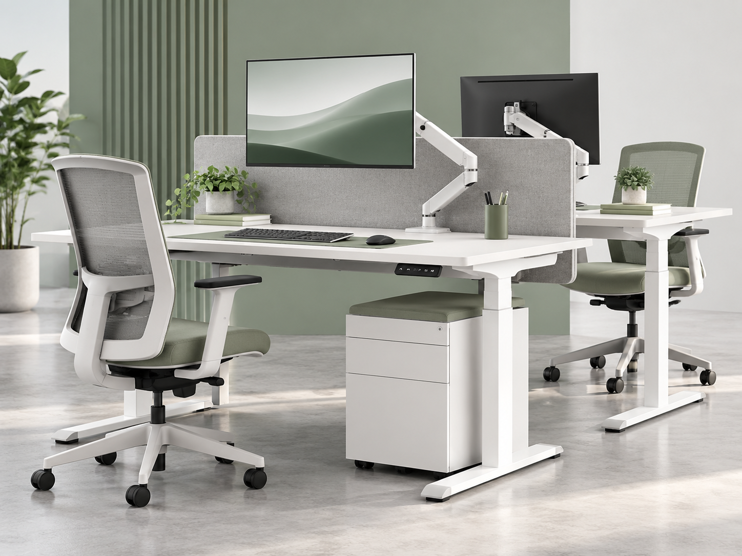 Height adjustable sit stand office desks