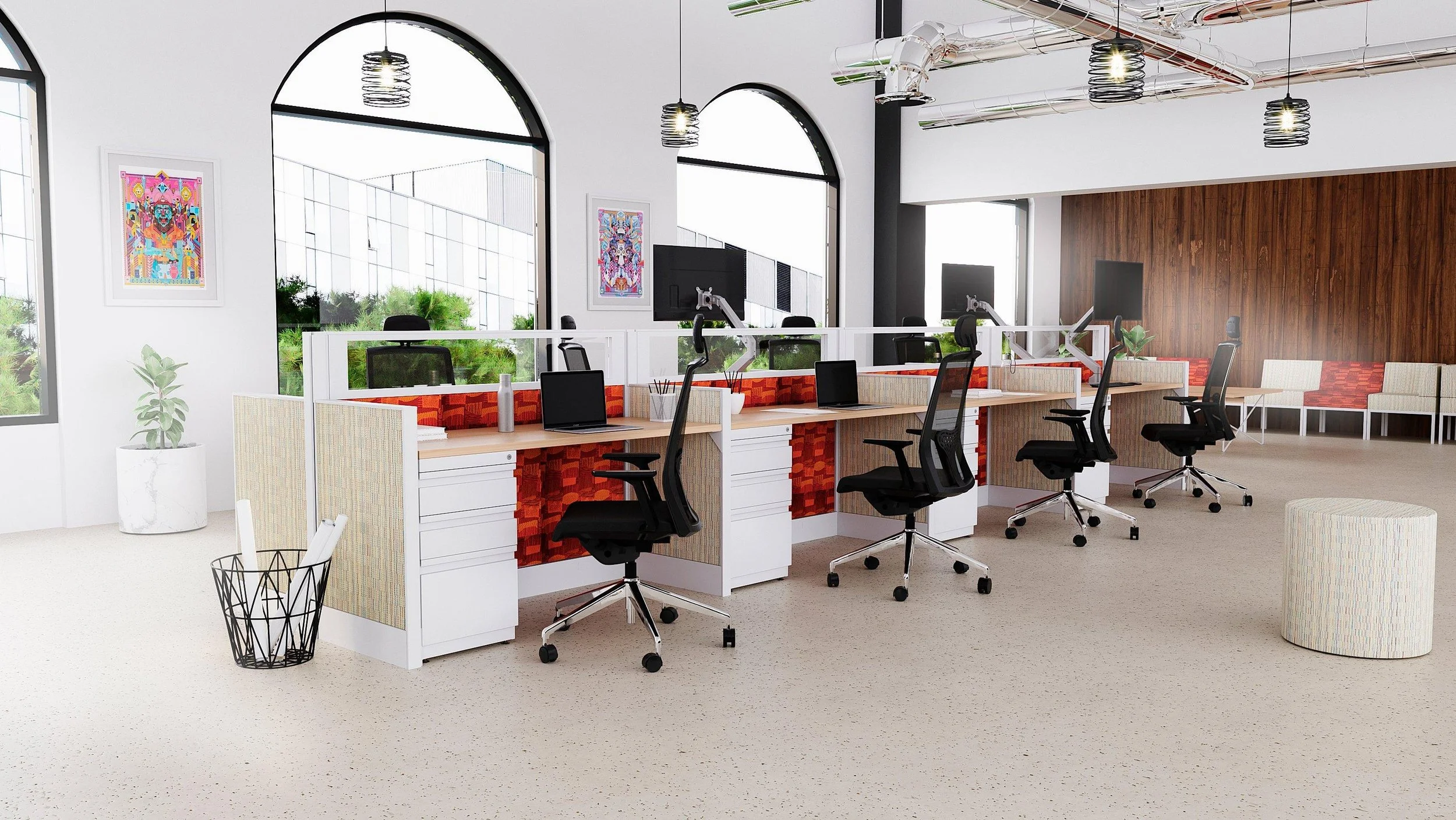 New office workstations and commercial seating for a Goodyear Arizona business