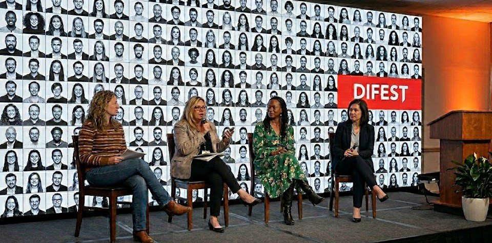 Felicia Nurmsen on a leadership panel at the DIFEST Global Conference in San Francisco
