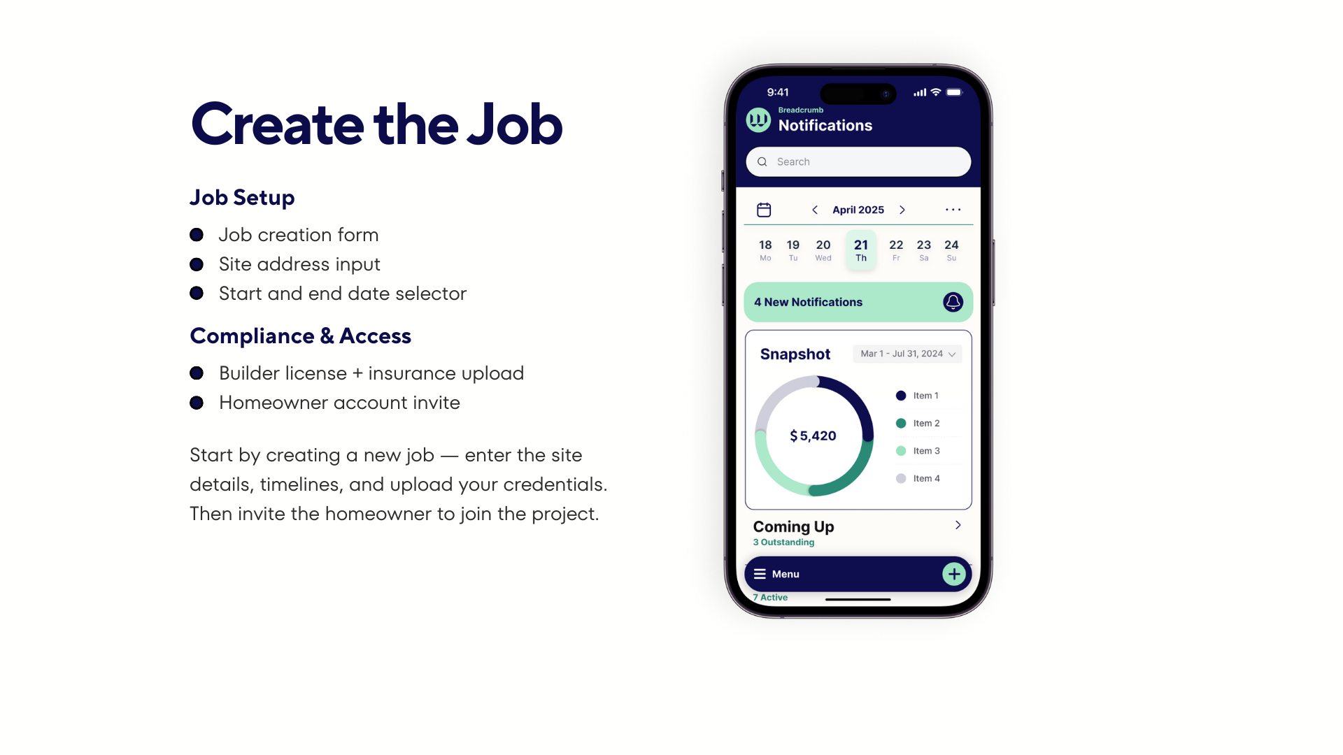 Create the job