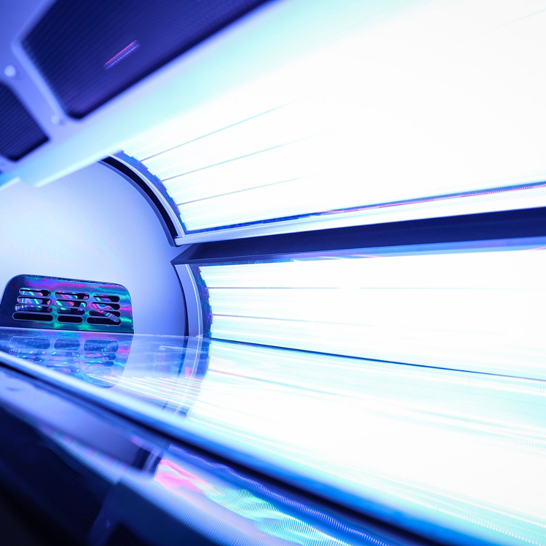 Light bed therapy session in a private wellness suite