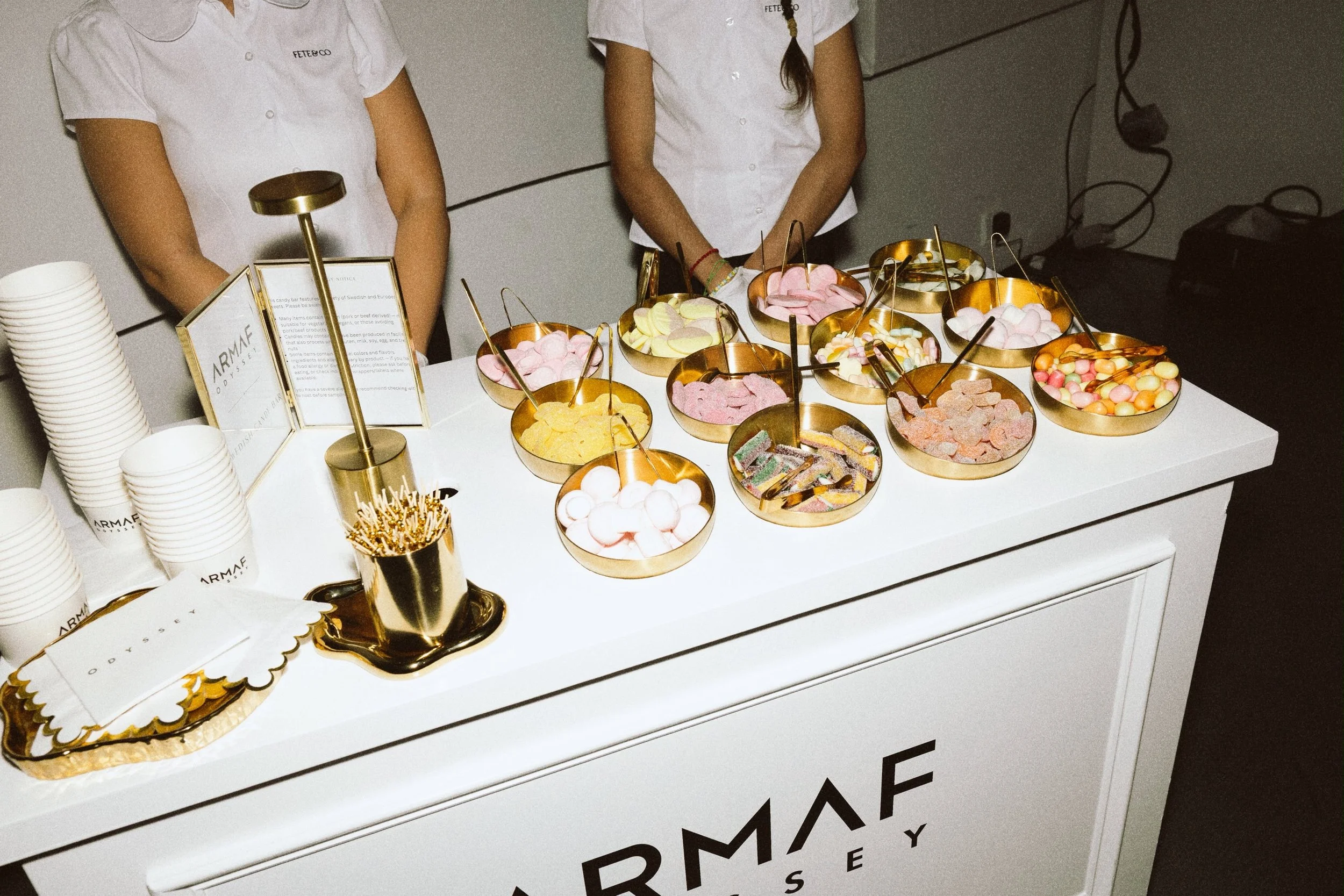 Curated snack cart and brand activation
