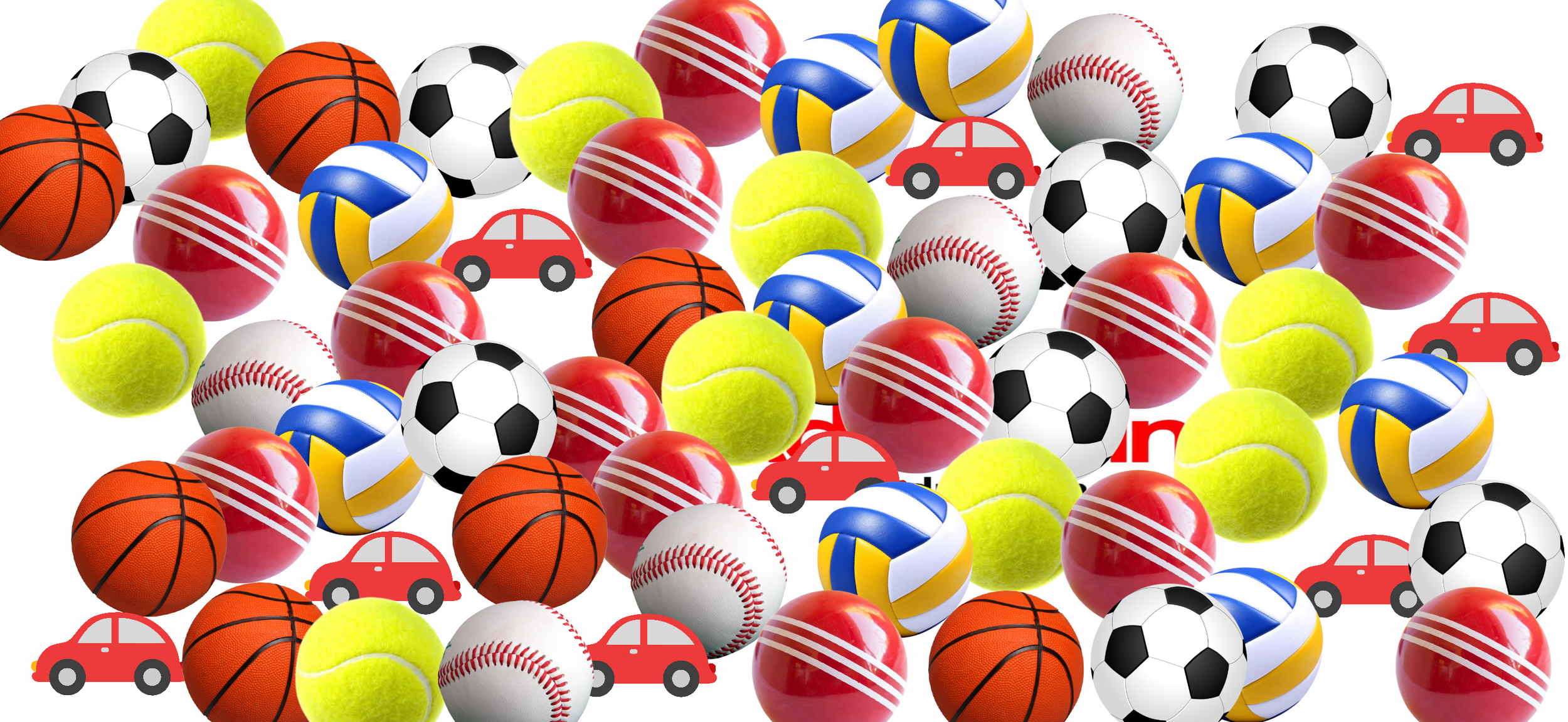 An Interactive built from sports balls