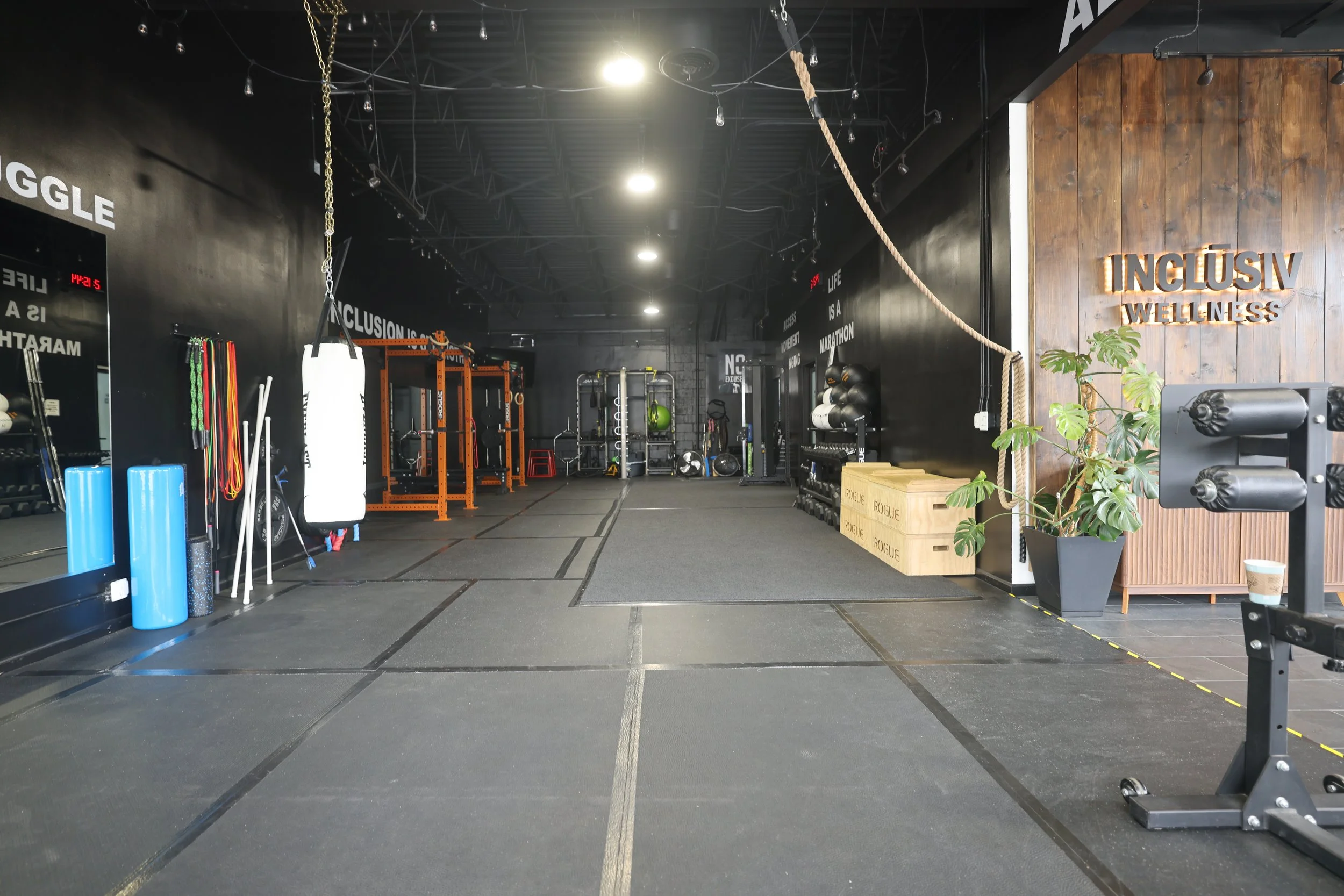 The open gym floor at INCLŪSIV Wellness