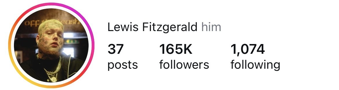 Lewis Fitzgerald Instagram header