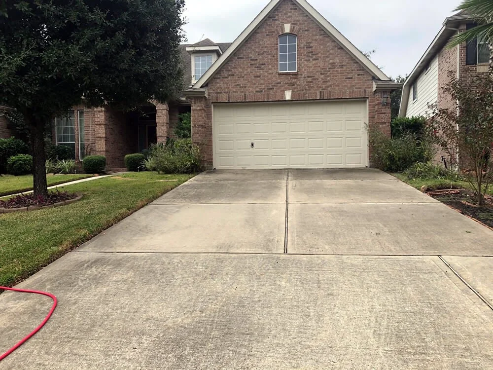 Before—siding and patio with mildew (Anderson SC)