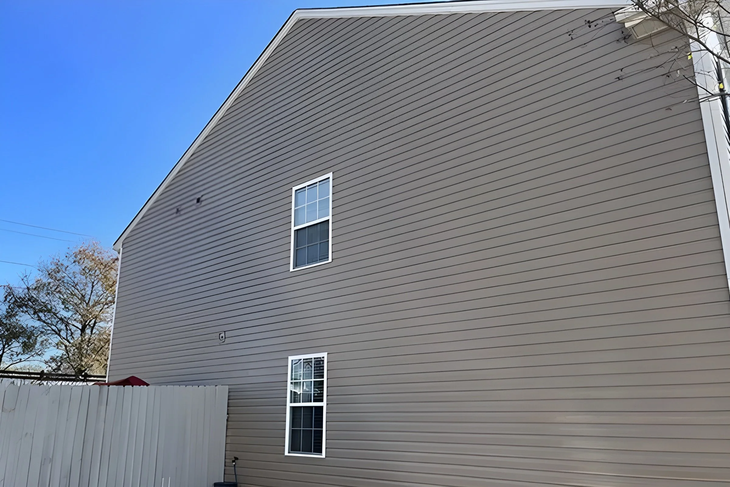 After—siding soft-washed clean with no streaks (Greenville SC)