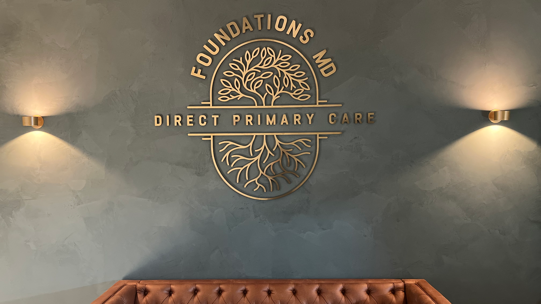Luxury direct primary care clinic interior in Visalia California at Foundations MD